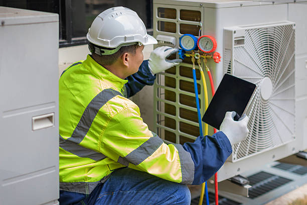 Professional Heat Pump Repair technician working in Clements, CA